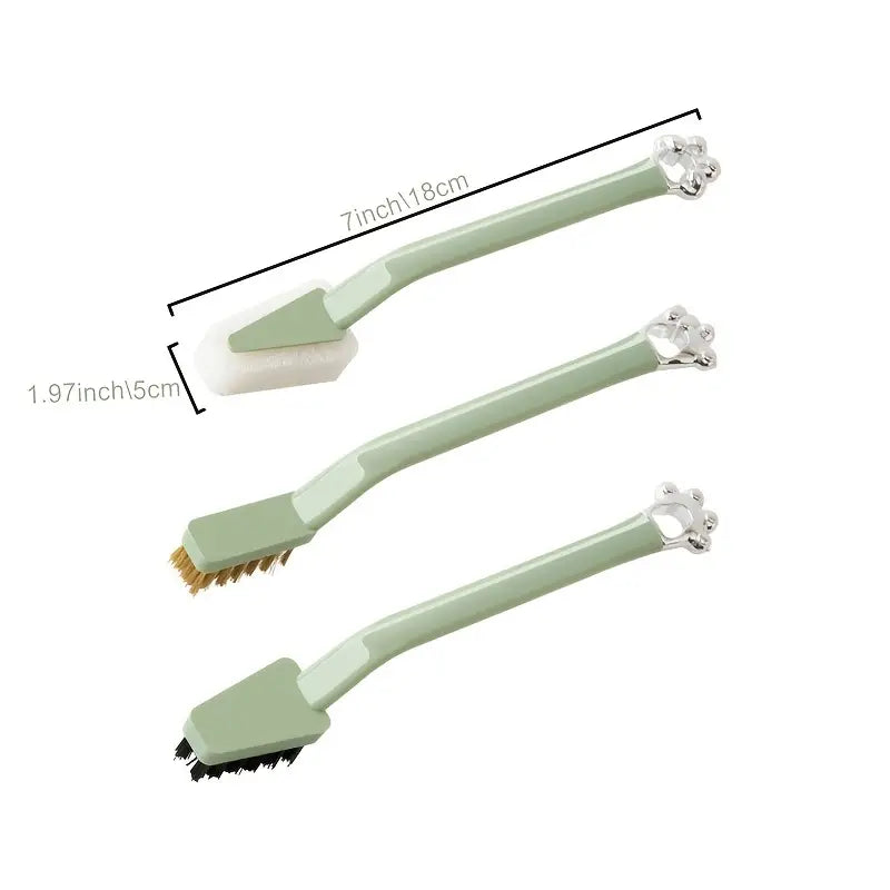 Versatile Kitchen Scrub Brush with Extended Handle