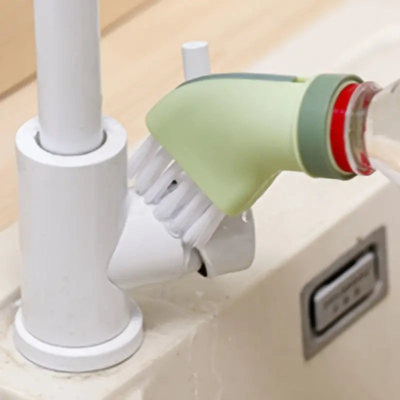 Multi-Surface Cleaning Brush with Bottle