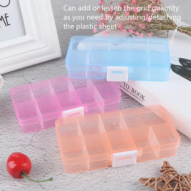 10-Compartment Clear Jewelry Organizer