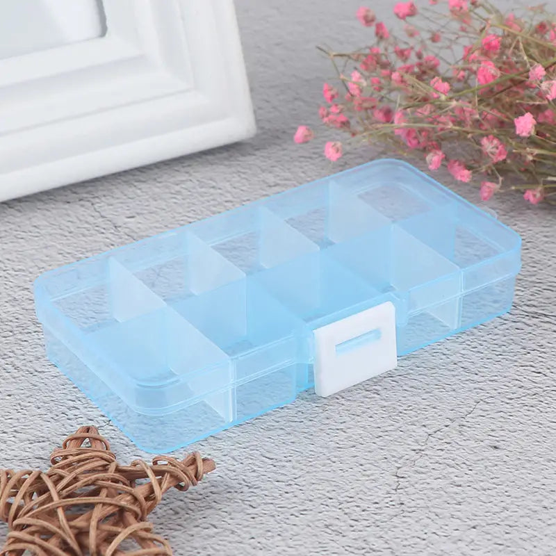 10-Compartment Clear Jewelry Organizer
