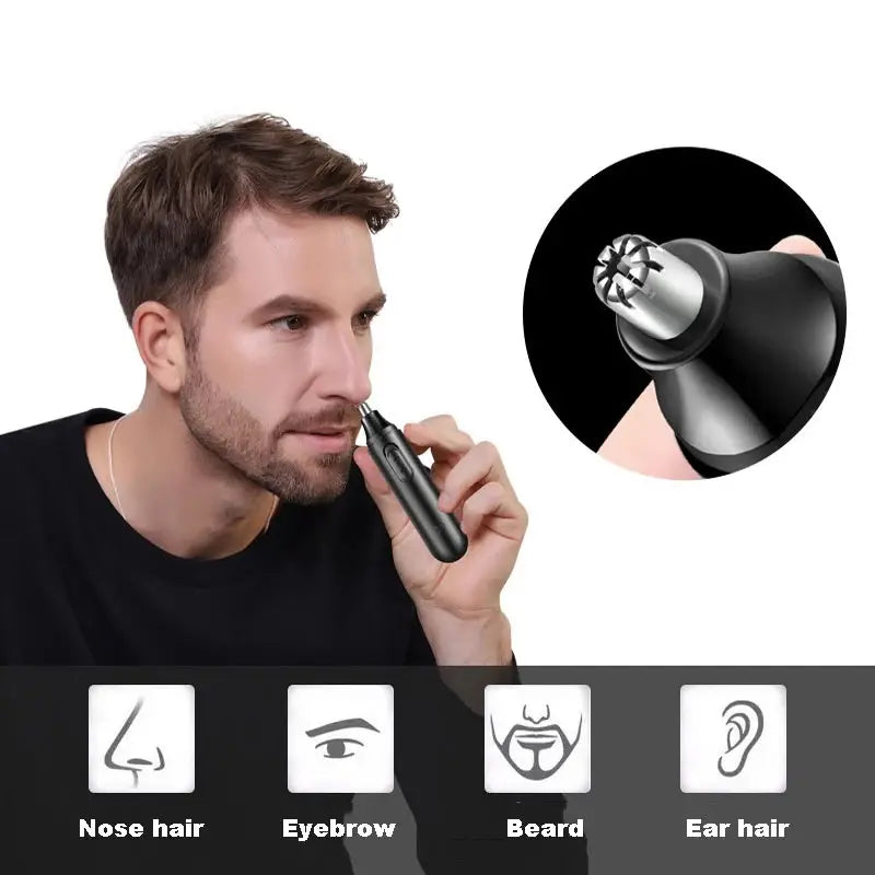 Dual-Power USB Nose & Hair Trimmer