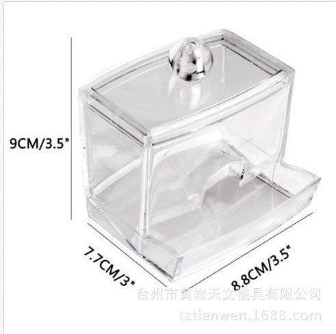 Clear Acrylic Cotton Swab Organizer