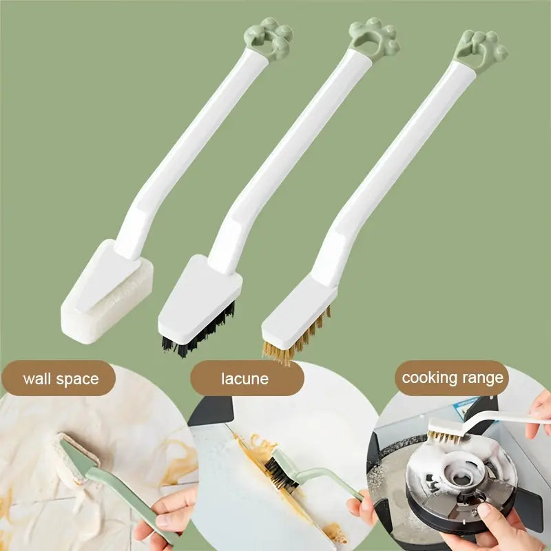 Versatile Kitchen Scrub Brush with Extended Handle