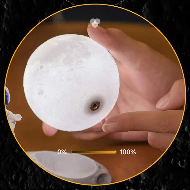 Cosmic Touch Moon & Astronaut Light
