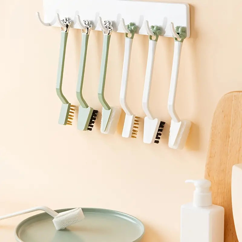 Versatile Kitchen Scrub Brush with Extended Handle
