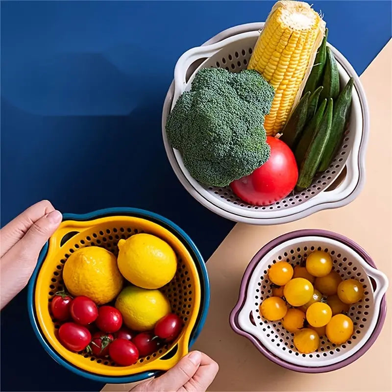 6-Piece Stackable Kitchen Colander Kit