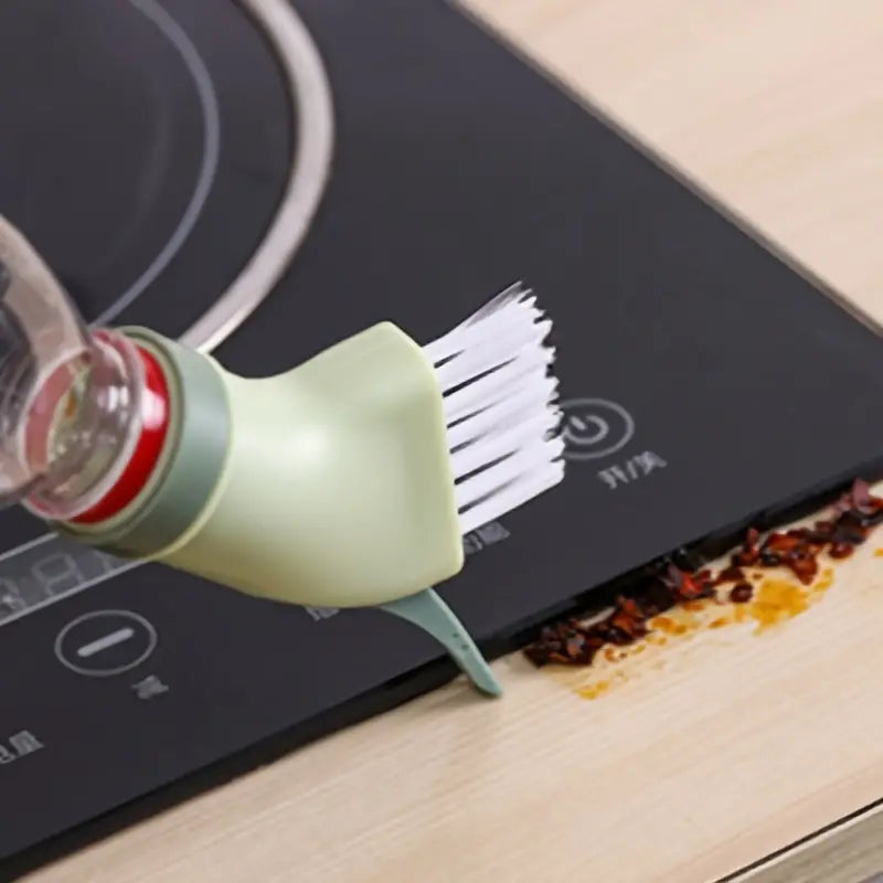 Multi-Surface Cleaning Brush with Bottle