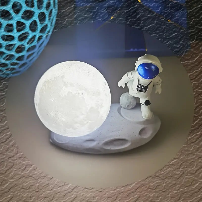 Cosmic Touch Moon & Astronaut Light