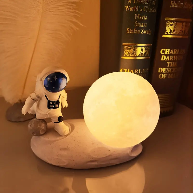 Cosmic Touch Moon & Astronaut Light