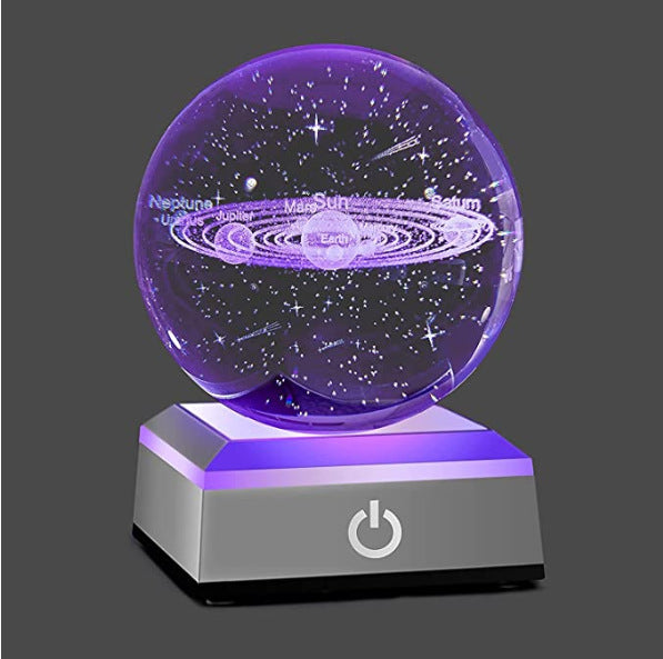 Galaxy Glow Crystal Ball Decor