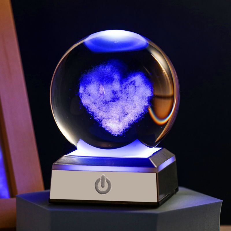 Galaxy Glow Crystal Ball Decor
