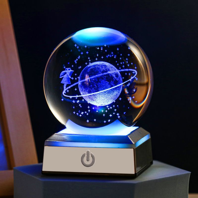Galaxy Glow Crystal Ball Decor