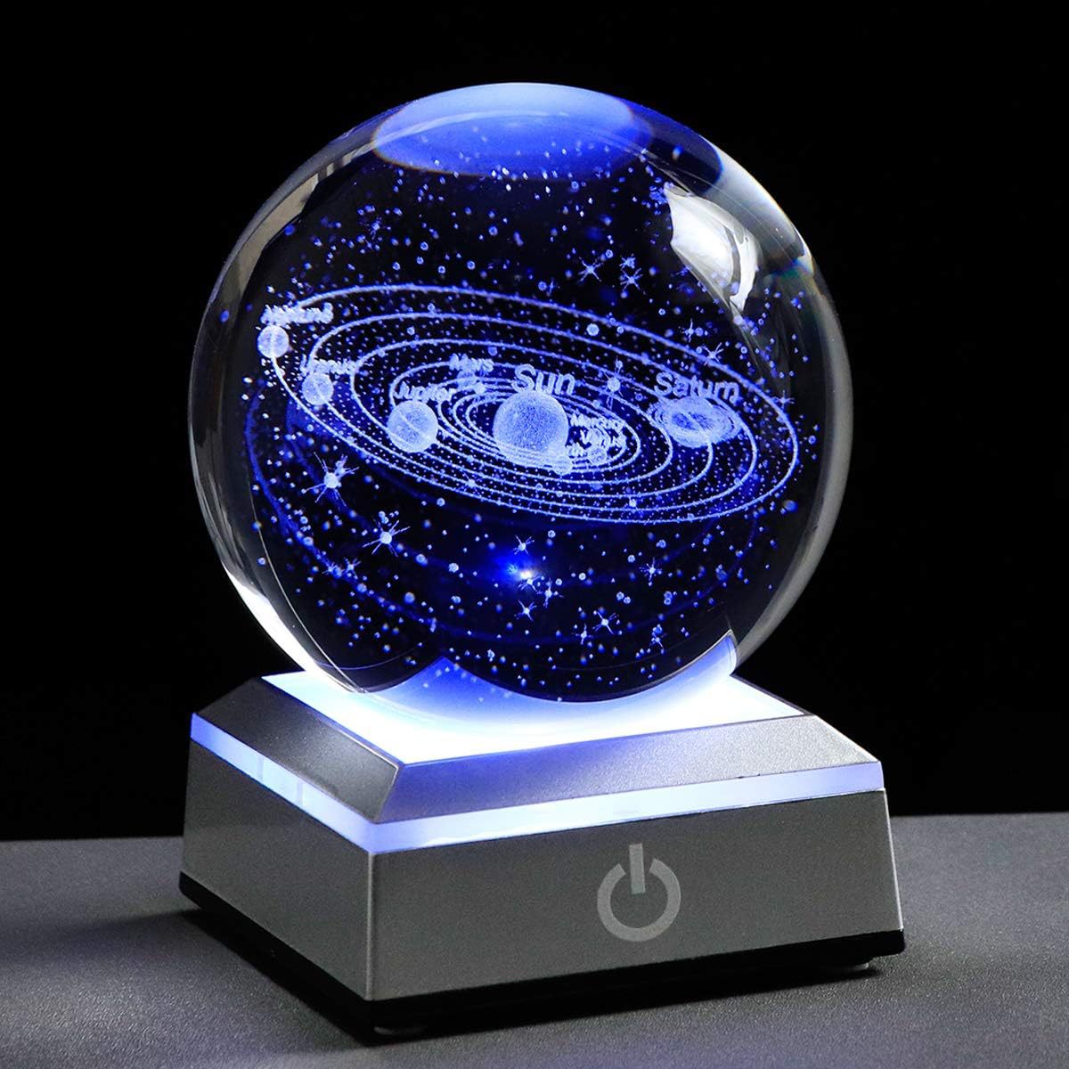 Galaxy Glow Crystal Ball Decor