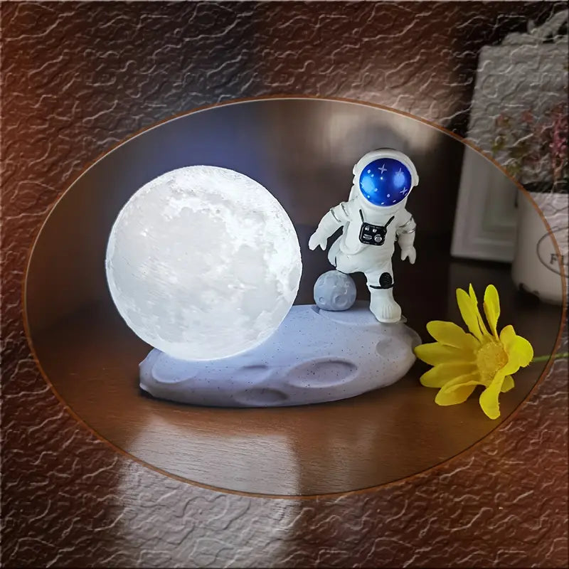 Cosmic Touch Moon & Astronaut Light