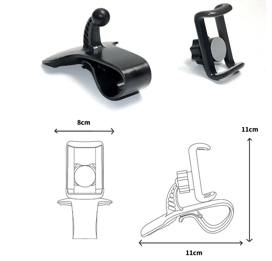 360-Degree Car Desk Phone Holder