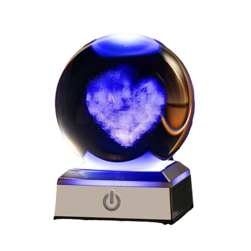 Galaxy Glow Crystal Ball Decor