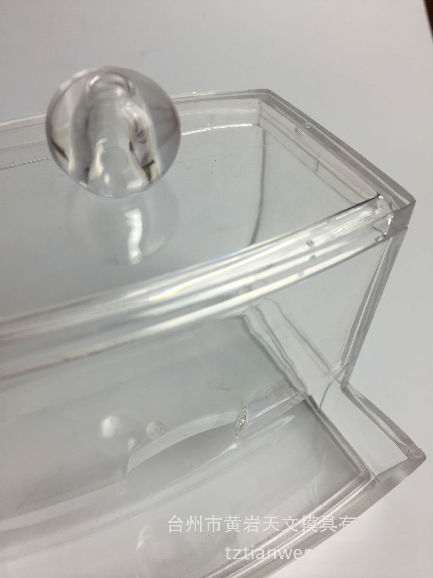 Clear Acrylic Cotton Swab Organizer