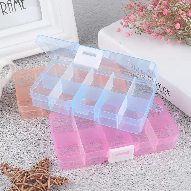 10-Compartment Clear Jewelry Organizer