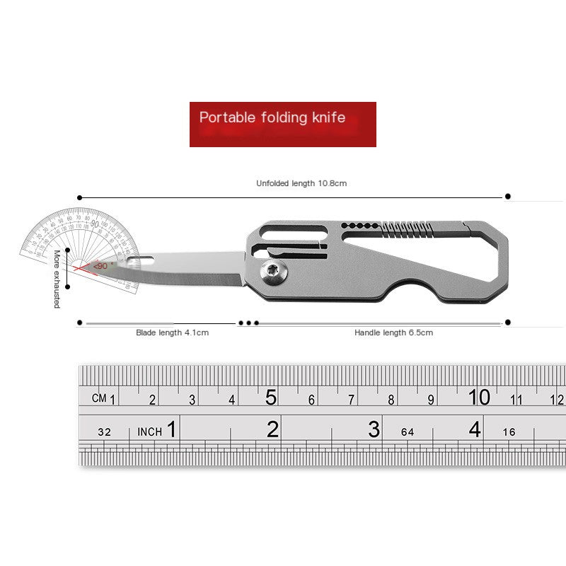 Titanium Compact EDC Keychain Cutter