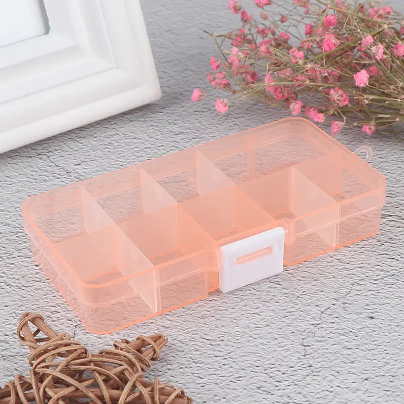 10-Compartment Clear Jewelry Organizer