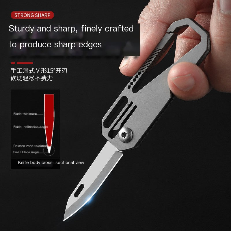 Titanium Compact EDC Keychain Cutter