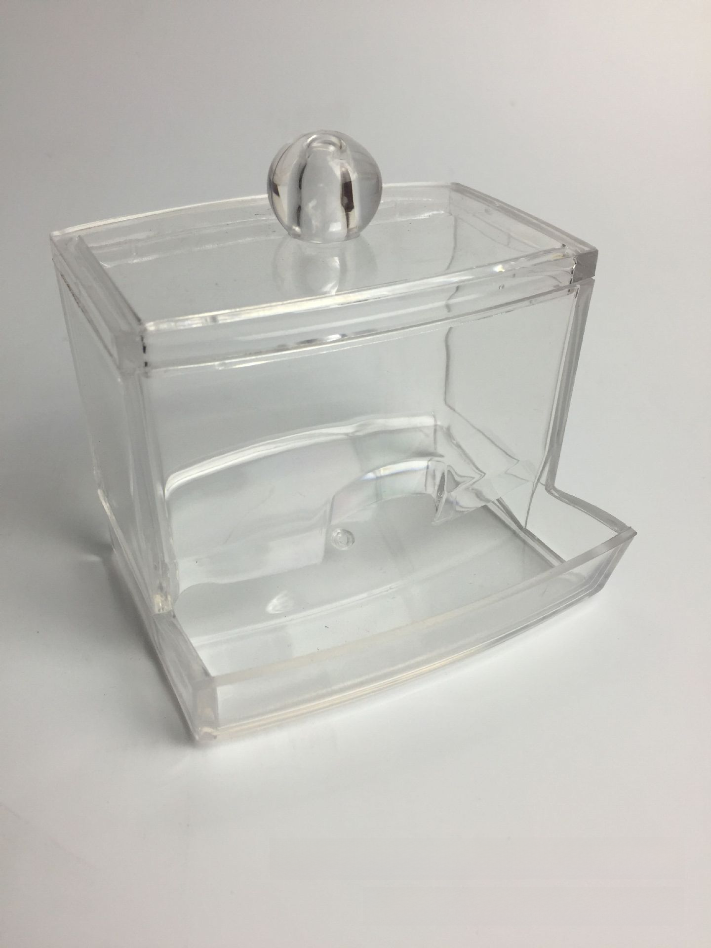 Clear Acrylic Cotton Swab Organizer